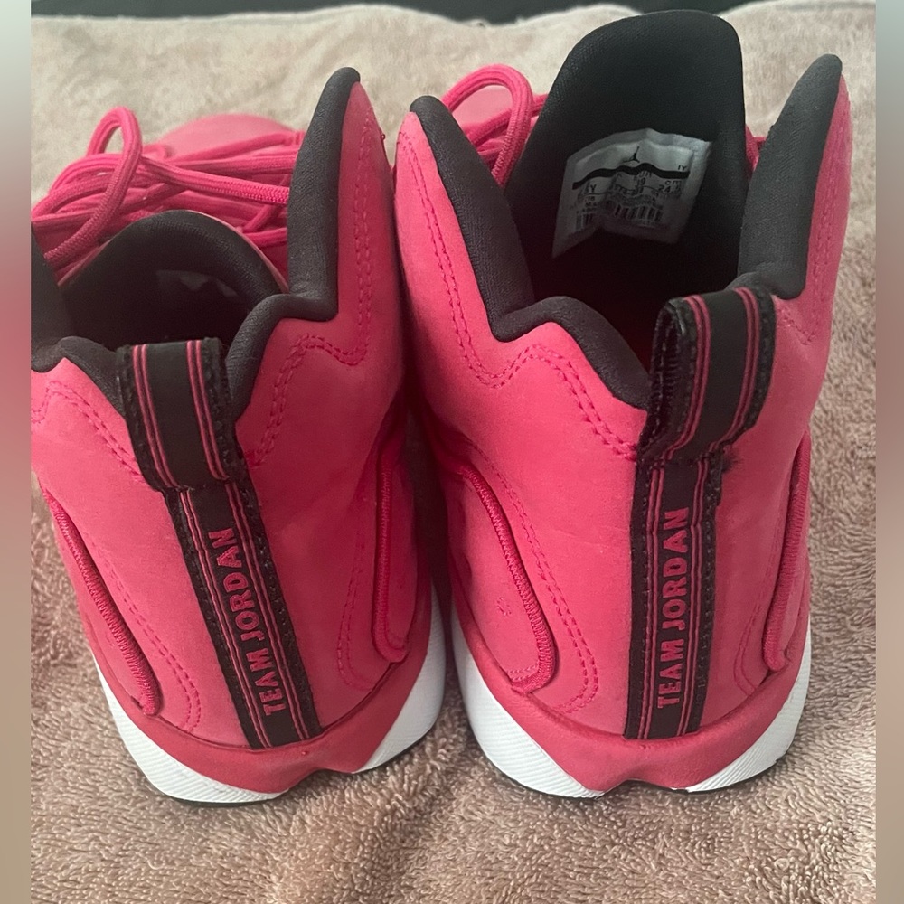 Women's Red Athletic High-Top Sneakers - Picture 3 of 5